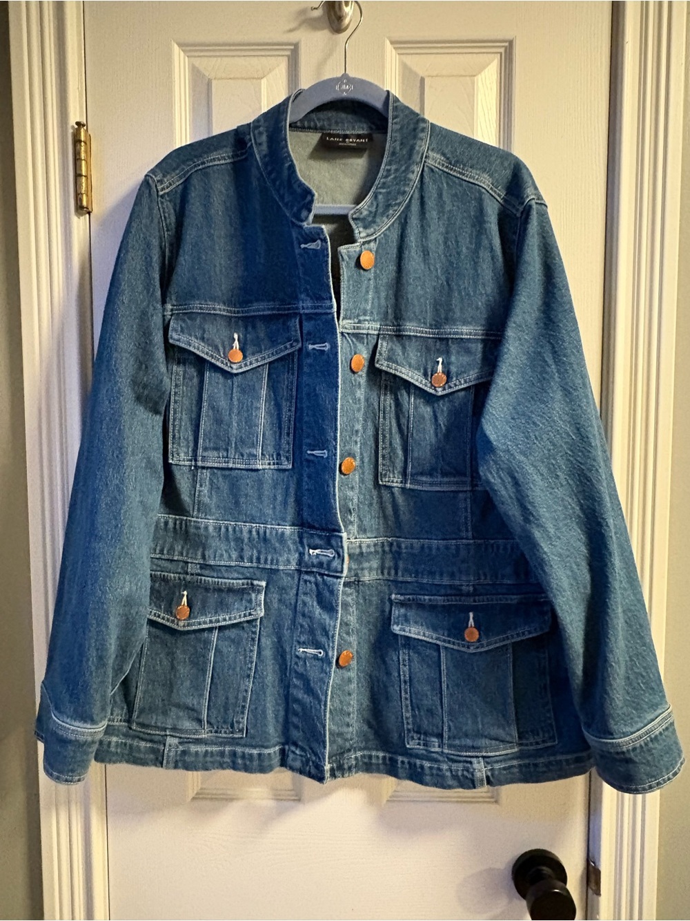 Lane Bryant denim jacket.
